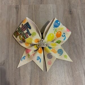 Birthday Cheerleading Bow